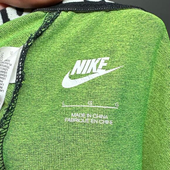 Nike Running Pants Green Slim Fit Joggers Just Do It Logo - Picture 4 of 4